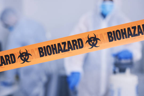 Professional Biohazard Cleanup technician working in Bridgeport, NJ